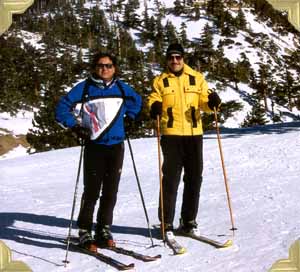 Rock & George at Baldy - 2000