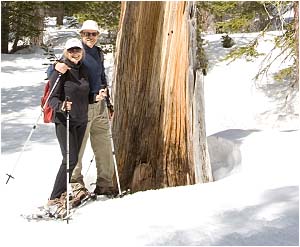 Snowshoeing at Castle Peak